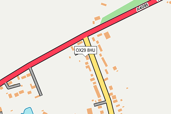 OX29 8HU map - OS OpenMap – Local (Ordnance Survey)