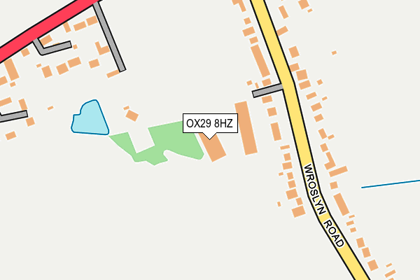 OX29 8HZ map - OS OpenMap – Local (Ordnance Survey)