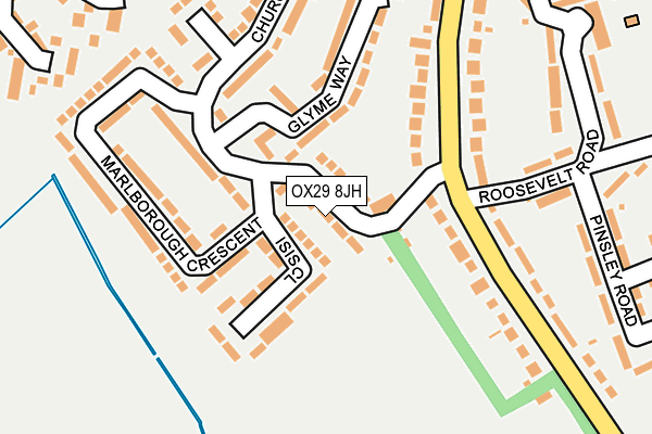 OX29 8JH map - OS OpenMap – Local (Ordnance Survey)