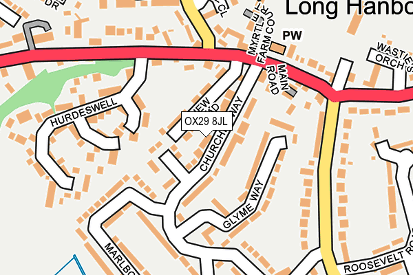 OX29 8JL map - OS OpenMap – Local (Ordnance Survey)