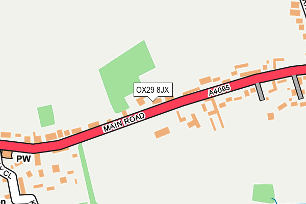 OX29 8JX map - OS OpenMap – Local (Ordnance Survey)