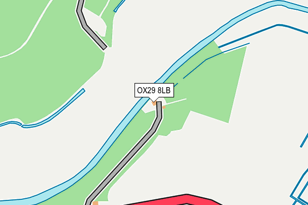 OX29 8LB map - OS OpenMap – Local (Ordnance Survey)