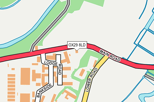 OX29 8LD map - OS OpenMap – Local (Ordnance Survey)