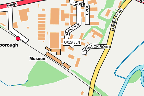 OX29 8LN map - OS OpenMap – Local (Ordnance Survey)