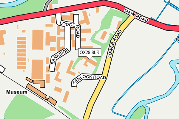 OX29 8LR map - OS OpenMap – Local (Ordnance Survey)