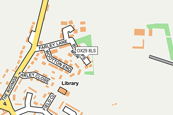 OX29 8LS map - OS OpenMap – Local (Ordnance Survey)