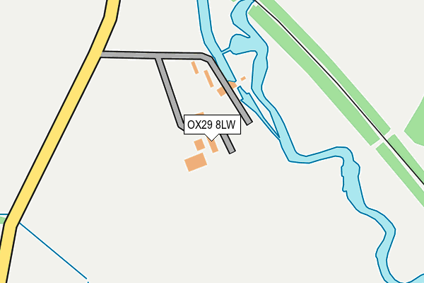 OX29 8LW map - OS OpenMap – Local (Ordnance Survey)