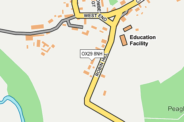 OX29 8NH map - OS OpenMap – Local (Ordnance Survey)