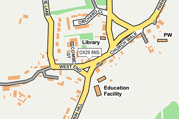 OX29 8NS map - OS OpenMap – Local (Ordnance Survey)