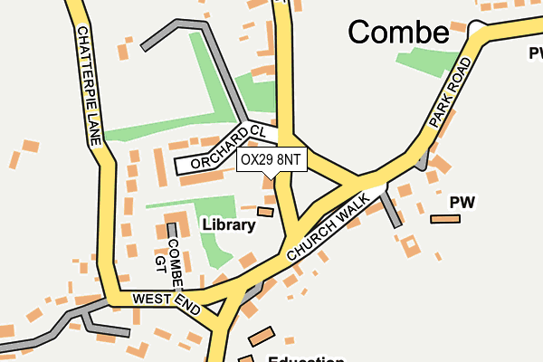 OX29 8NT map - OS OpenMap – Local (Ordnance Survey)