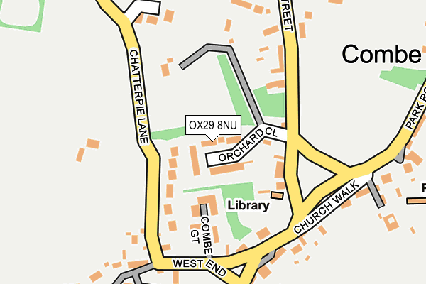OX29 8NU map - OS OpenMap – Local (Ordnance Survey)