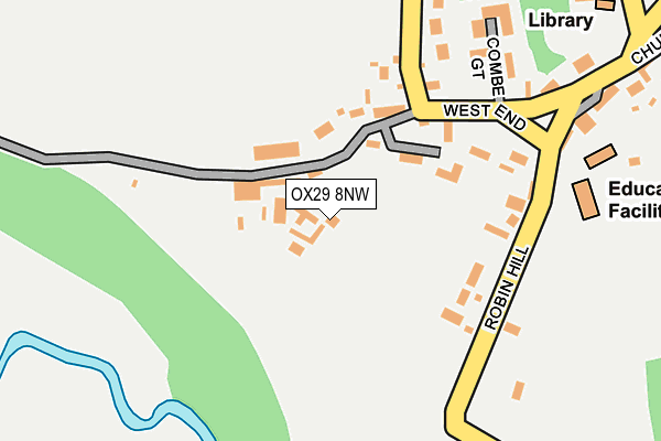 OX29 8NW map - OS OpenMap – Local (Ordnance Survey)