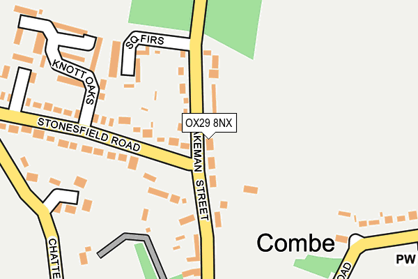 OX29 8NX map - OS OpenMap – Local (Ordnance Survey)