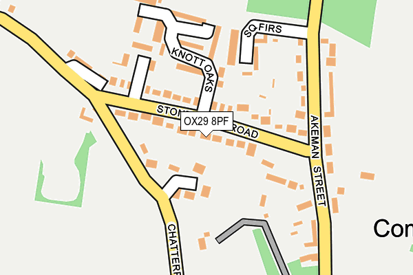 OX29 8PF map - OS OpenMap – Local (Ordnance Survey)