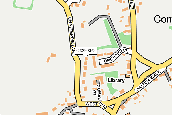OX29 8PG map - OS OpenMap – Local (Ordnance Survey)