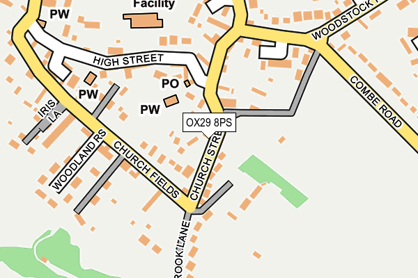 OX29 8PS map - OS OpenMap – Local (Ordnance Survey)