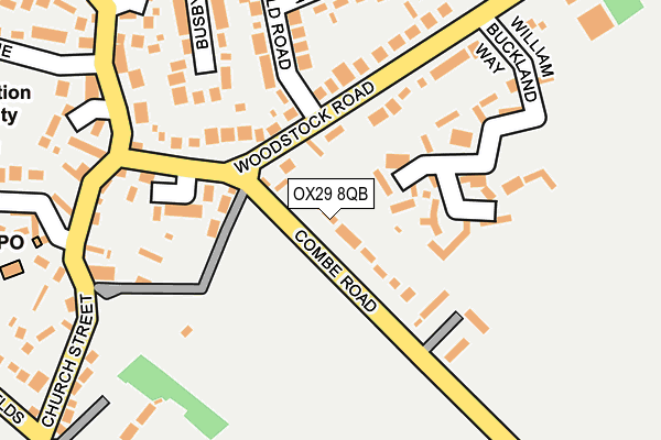 OX29 8QB map - OS OpenMap – Local (Ordnance Survey)