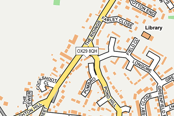 OX29 8QH map - OS OpenMap – Local (Ordnance Survey)
