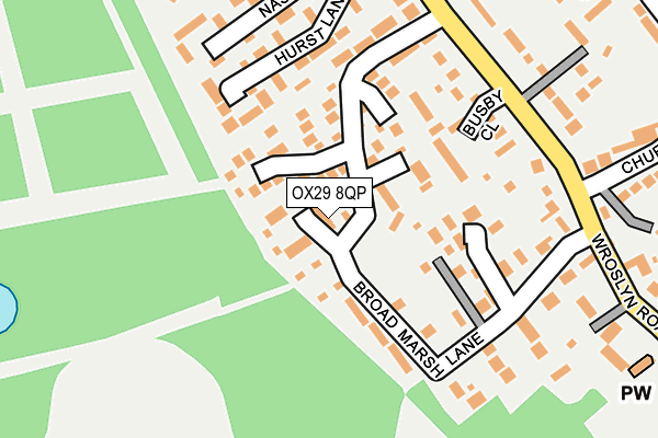 OX29 8QP map - OS OpenMap – Local (Ordnance Survey)