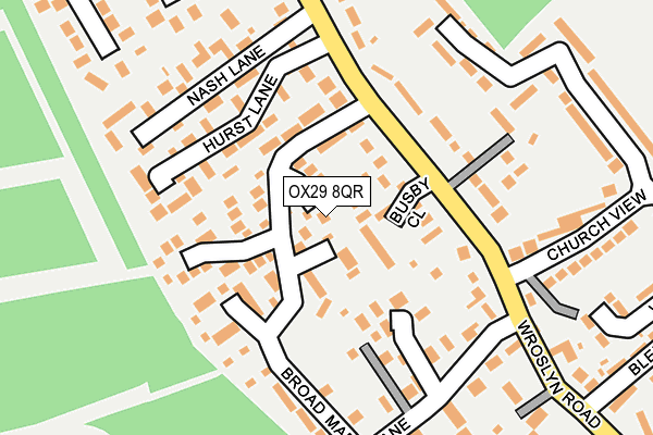 OX29 8QR map - OS OpenMap – Local (Ordnance Survey)