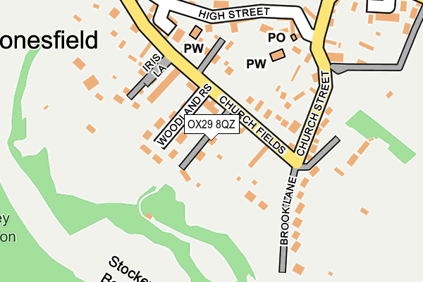 OX29 8QZ map - OS OpenMap – Local (Ordnance Survey)