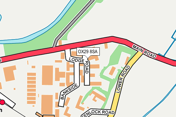 OX29 8SA map - OS OpenMap – Local (Ordnance Survey)