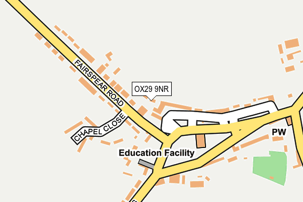 OX29 9NR map - OS OpenMap – Local (Ordnance Survey)