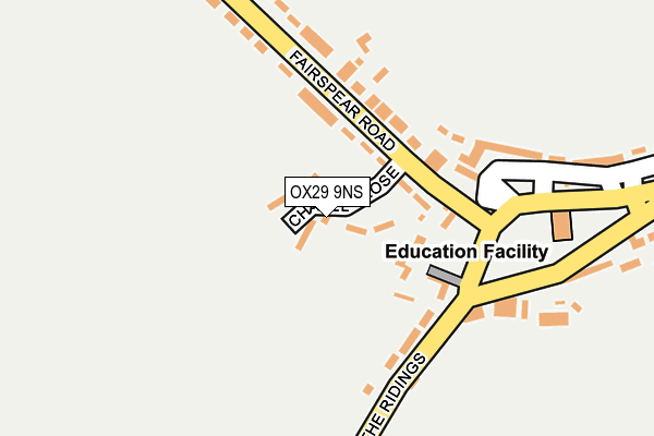 OX29 9NS map - OS OpenMap – Local (Ordnance Survey)