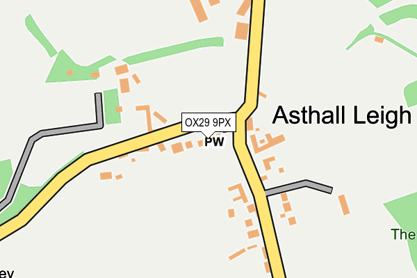 OX29 9PX map - OS OpenMap – Local (Ordnance Survey)