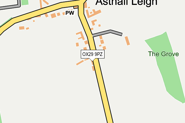 OX29 9PZ map - OS OpenMap – Local (Ordnance Survey)