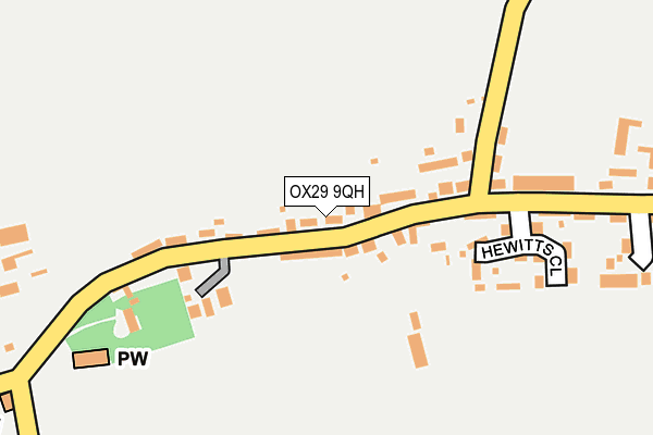 OX29 9QH map - OS OpenMap – Local (Ordnance Survey)