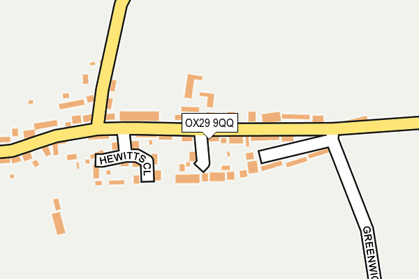 OX29 9QQ map - OS OpenMap – Local (Ordnance Survey)