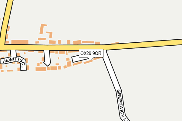 OX29 9QR map - OS OpenMap – Local (Ordnance Survey)