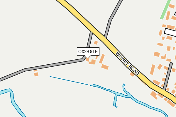 OX29 9TE map - OS OpenMap – Local (Ordnance Survey)