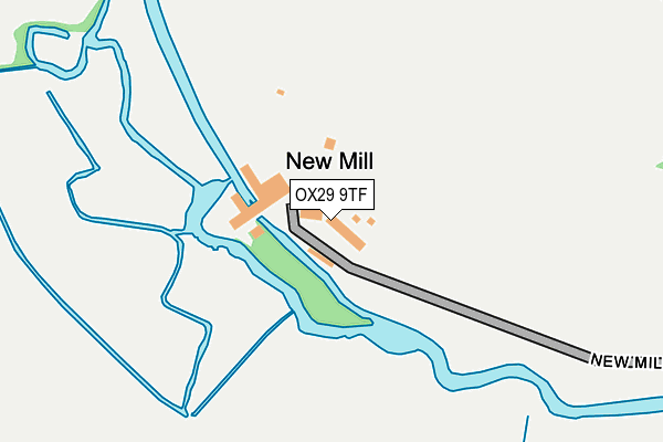 OX29 9TF map - OS OpenMap – Local (Ordnance Survey)