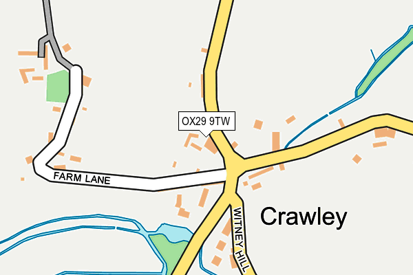 OX29 9TW map - OS OpenMap – Local (Ordnance Survey)