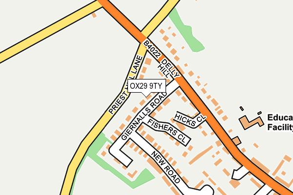 OX29 9TY map - OS OpenMap – Local (Ordnance Survey)