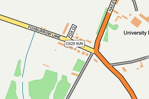 OX29 9UN map - OS OpenMap – Local (Ordnance Survey)