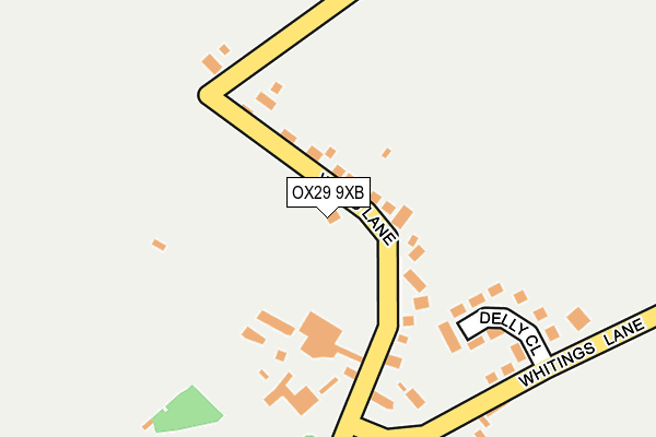 OX29 9XB map - OS OpenMap – Local (Ordnance Survey)