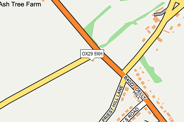 OX29 9XH map - OS OpenMap – Local (Ordnance Survey)
