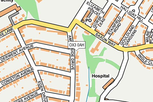 OX3 0AH map - OS OpenMap – Local (Ordnance Survey)