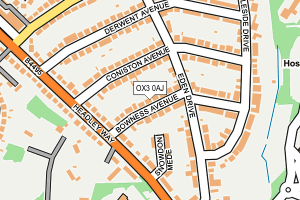 OX3 0AJ map - OS OpenMap – Local (Ordnance Survey)