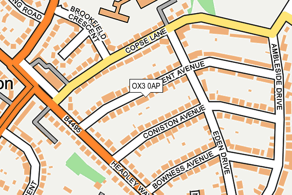 OX3 0AP map - OS OpenMap – Local (Ordnance Survey)
