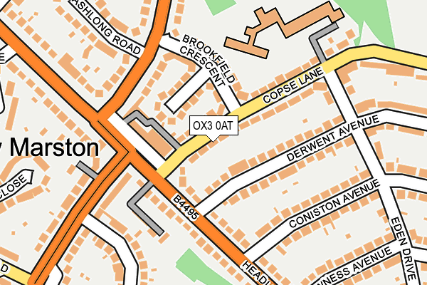 OX3 0AT map - OS OpenMap – Local (Ordnance Survey)