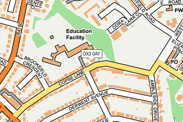 OX3 0AY map - OS OpenMap – Local (Ordnance Survey)