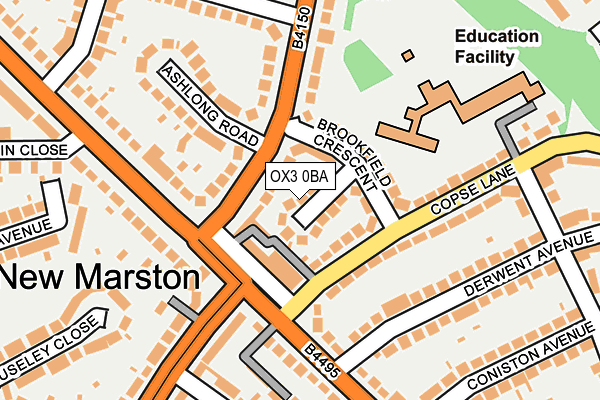 OX3 0BA map - OS OpenMap – Local (Ordnance Survey)