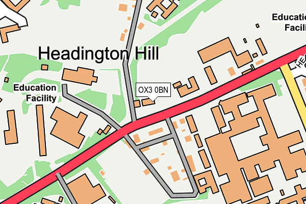 OX3 0BN map - OS OpenMap – Local (Ordnance Survey)