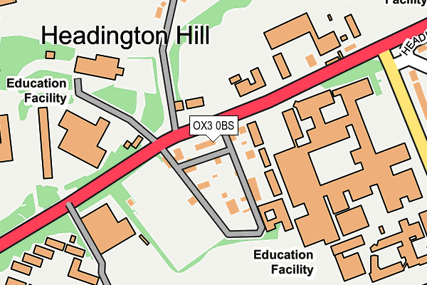 OX3 0BS map - OS OpenMap – Local (Ordnance Survey)
