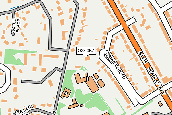 OX3 0BZ map - OS OpenMap – Local (Ordnance Survey)