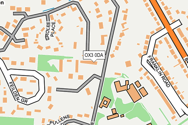 OX3 0DA map - OS OpenMap – Local (Ordnance Survey)